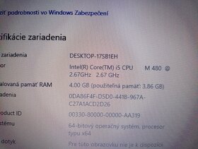 predám základnú dosku pre notebook Hp probook 4520s - 6