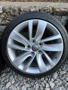 Predám aludisky 5x115 8x18 Originál Opel + zimné pneumatiky - 6