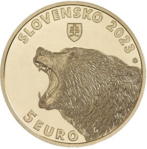 5 eurové mince / 5€ Slovensko / pinzeta na mince. - 6