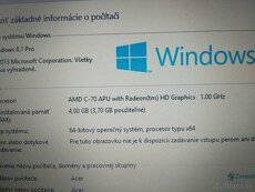 rozpredám plnefunkčný Acer aspire one 725 - 6