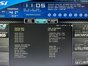 MSI Z77MA-G45 + i5-2500k + DDR3 gskill ripjaws 2x4gb 1600mhz - 6