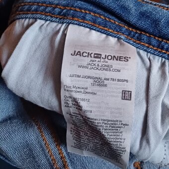 Jack & Jones modré slim fit sttečové - 6