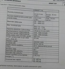 Použitý podavač tyčí SMART 316/32L, r. v. 2005 - 6