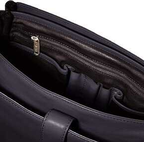 Bree, čierna kožená crossbody kabelka - 6