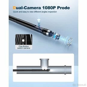 Endoskop Dual Lens inšpekčná kamera 1080P HD Borescope - 6