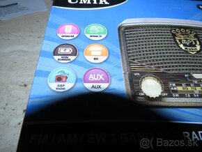 Predam nove mensie retro radio CMIK,BT,USB - 6