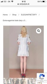 Extravagantné biele šaty s 3D aplikáciami Queen of White - 6