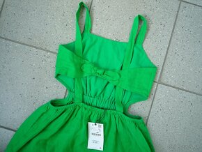 Nové dievčenské ľanové šaty ZARA -veľ. 152 - 6
