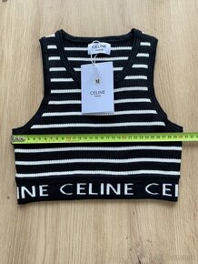 celine top čiernobiely pasikovany S,M - 6