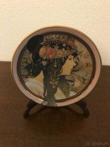 Sada 6 obrazov Alfons Mucha - porcelan - 6