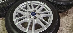 Predám letnú sadu alu disky Ford 5x108 R16, 205/55 - 6