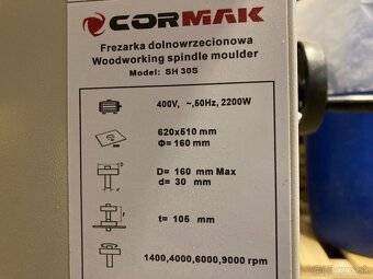 Fréza Cormak SH 30S (400 V) - 6