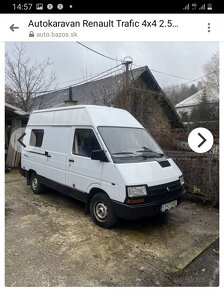 Autokaravan renault trafic 4x4  obytne auto - 6