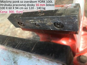 Továreňský železný ponk so zverákom YORK - 6