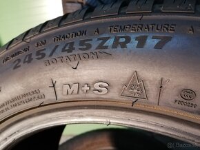 245/45 r17 zimné pneumatiky 7mm - 6