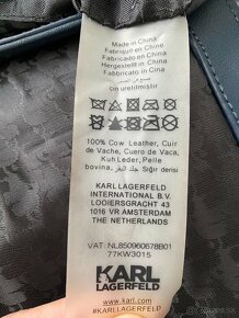 Kožená crossbody kabelka Karl Lagerfeld - 6