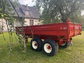 Tandemova vlecka za traktor - 8 Tona vyklop 3 strany. - 6