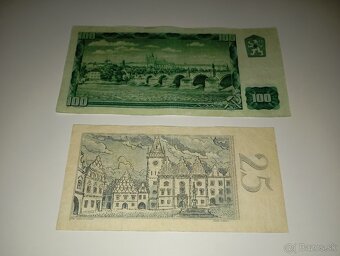 BANKOVKY 25 A 100 KČS 1961, VZÁCNĚJŠÍ SÉRIE - 6