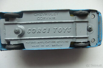 CORGI TOYS mierka 1:43:Chevrolet Corvair model 1960 - 6