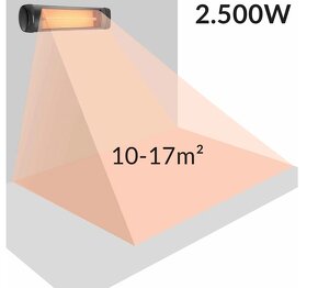 Elektrický sálavý ohrievač so stojanom a ovládačom - 6