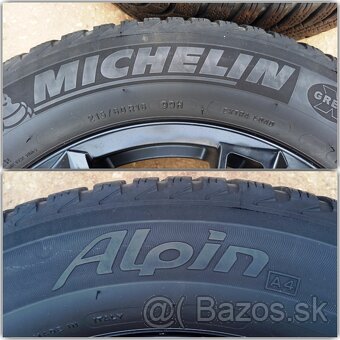 5x112 Audi VW Škoda Seat 215/60 R16 Zimné 6.5mm Michelin - 6