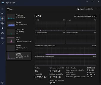 Herný počítač, Ryzen 7, RTX 4060, 16GB - 6