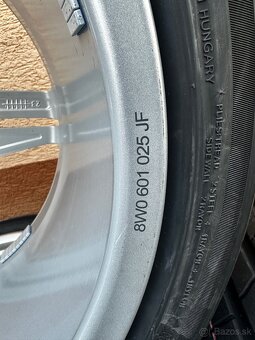 5x112 R18 8,5J ET29 originál Audi + 245/40 R18 letné (2024) - 6