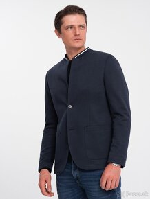 Ombre Clothing Pánsky blazer Nedor navy - 6