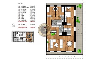 3 izbový byt Košice - Staré mesto, Bellova, novostavba - 6