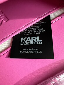 Menšia Crossbody kabelka Karl Lagerfeld - ružová - 6