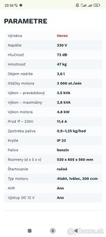 Elektrocentrála HERON 4.8Kw - 6