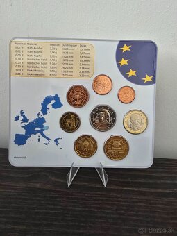 BU sady eurominci, euro mince 1 cent- 2€ nie PROOF - 6