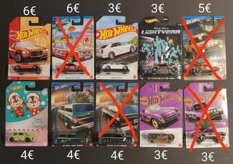 Hot Wheels kusovky zo sérií - 6