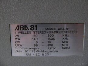 Radiomagnetofon --- ABA 81 BOOMBOX - 6