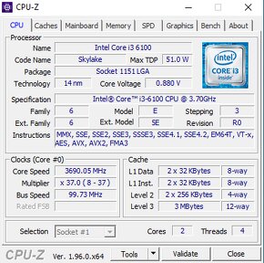 MB ASUS H110M-R + i3-6100 +8GB RAM - 6