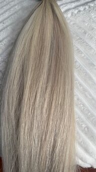 Ruske blond vlasy na predlzenie 65 -70 g dlzka 48-50 cm - 6