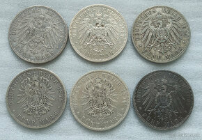 Strieborne mince 2,3,5 Marky - Nemecke cisarstvo - 6