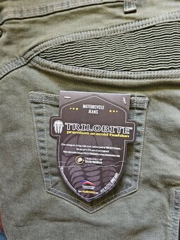 Kevlarové rifle Trilobite Slim Fit Long Dark Khaki - 6