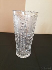 Krištáľové poháre na stopke ,váza, misa, popolník 100%-ný - 6