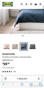 mjukplister deka ikea posteľná prikryvka ikea luxusná 180x25 - 6