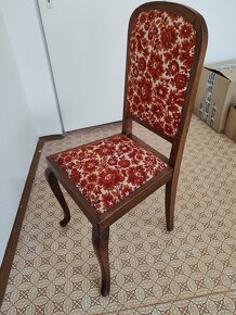 Starožitný rozkradací stôl a stoličky - 6