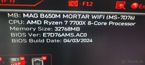 MSI MAG B650M MORTAR WIFI - 6