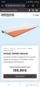 Matrac Topper Visco H5 / Benab 160x200 - 6