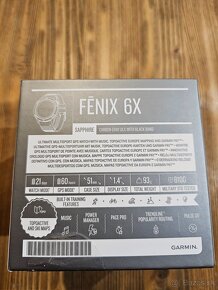 Garmin Fenix 6X Pro Sapphire Carbon Grey DLC - 6