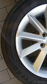 Disky Škoda R16 5x112 + letné pneumatiky - 6