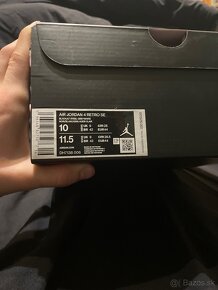 Air Jordan 4 Retro Black Canvas EU44 - 6