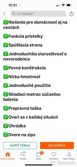 Prenosná detská postielka caretero - 6