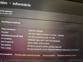 Herny Dell inspiron 14 s RTX3050 16gb ram i7 procesorom 12 g - 6