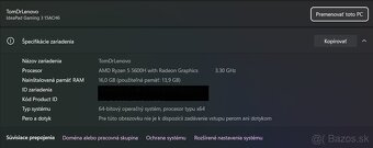 Notebook Lenovo IdeaPad Gaming 3 15ACH6 - 6