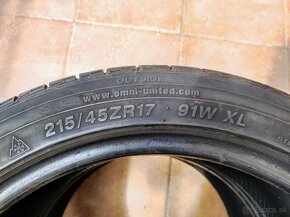 215/45 R17 ZR17 zimné letné celoročné 2 kusy - 6